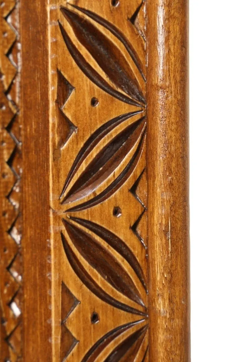 AAFIYAT Wooden Temple Door, Handcrafted Decorative Entrance Mirror Frame Living & Bed Room Decor
