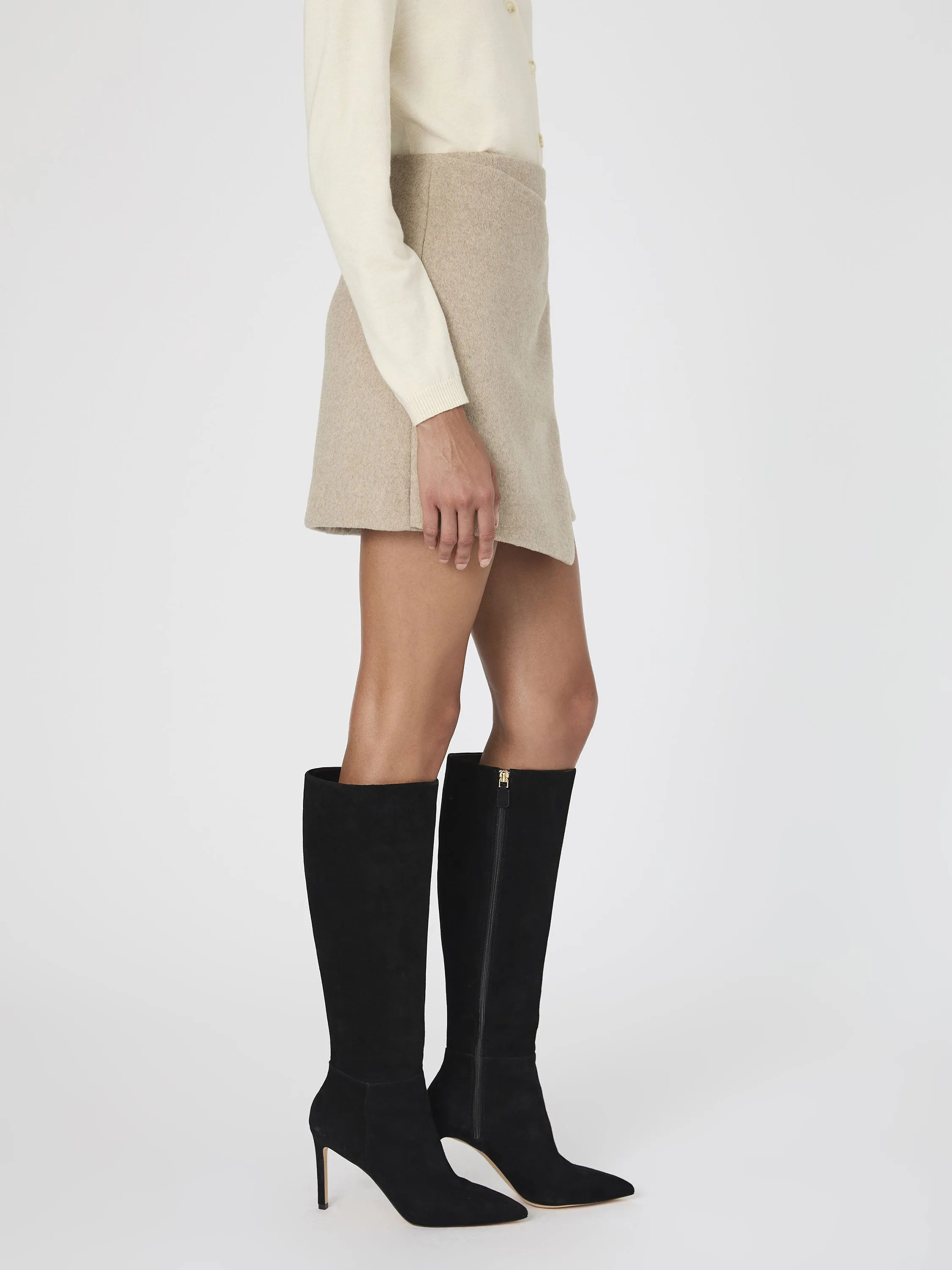 Adele Felt Mini Skirt