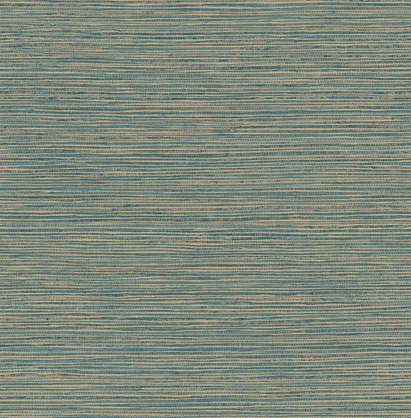 Alton Teal Faux Grasscloth Wallpaper from Fusion Advantage Collection