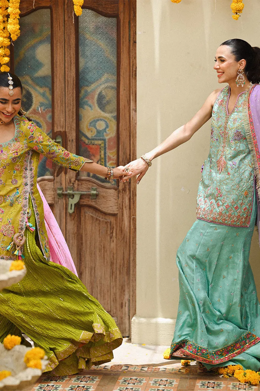Amaltaas '24 - Eirlys Aqua Short Shirt And Do-Paincha Dhakha