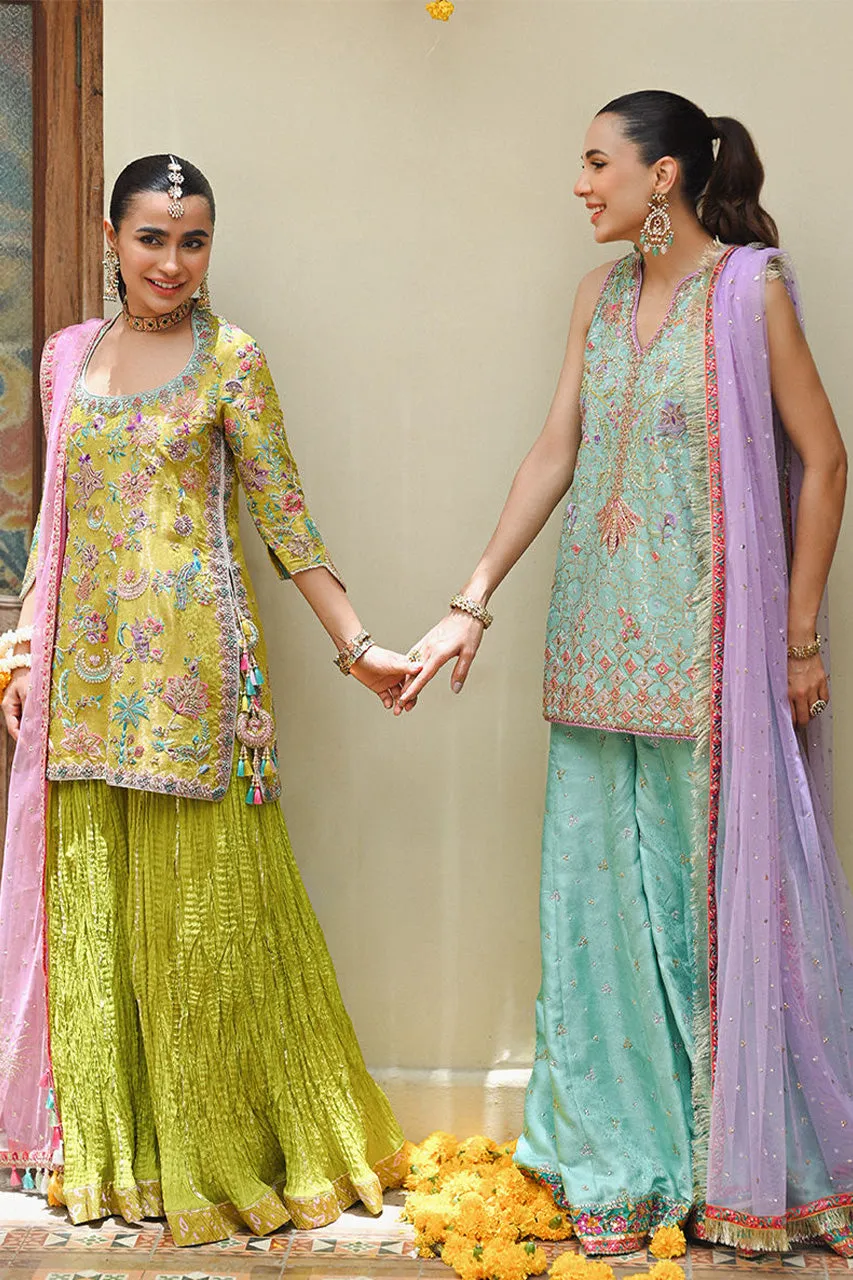 Amaltaas '24 - Eirlys Aqua Short Shirt And Do-Paincha Dhakha