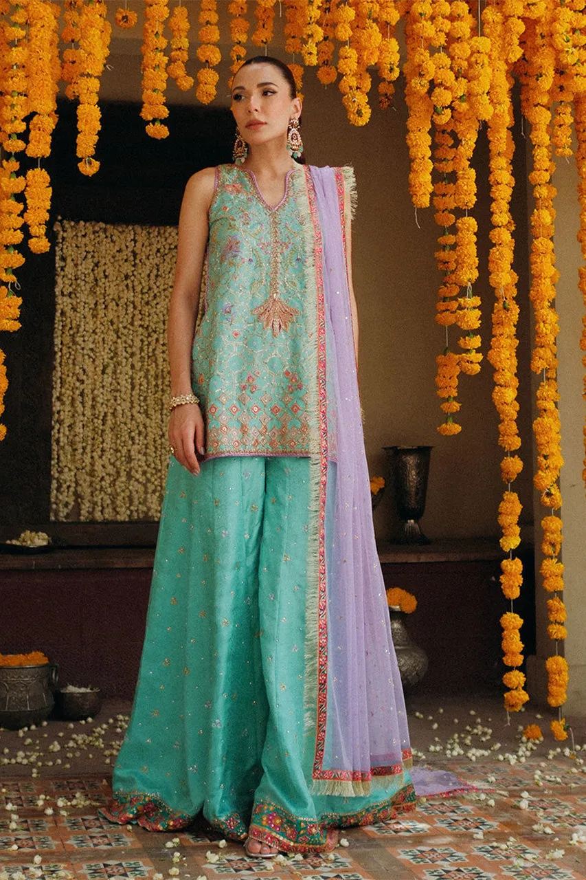 Amaltaas '24 - Eirlys Aqua Short Shirt And Do-Paincha Dhakha