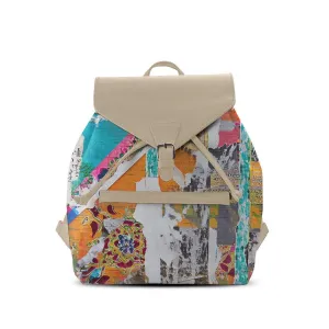 Beige Aurora Backpack Cracked