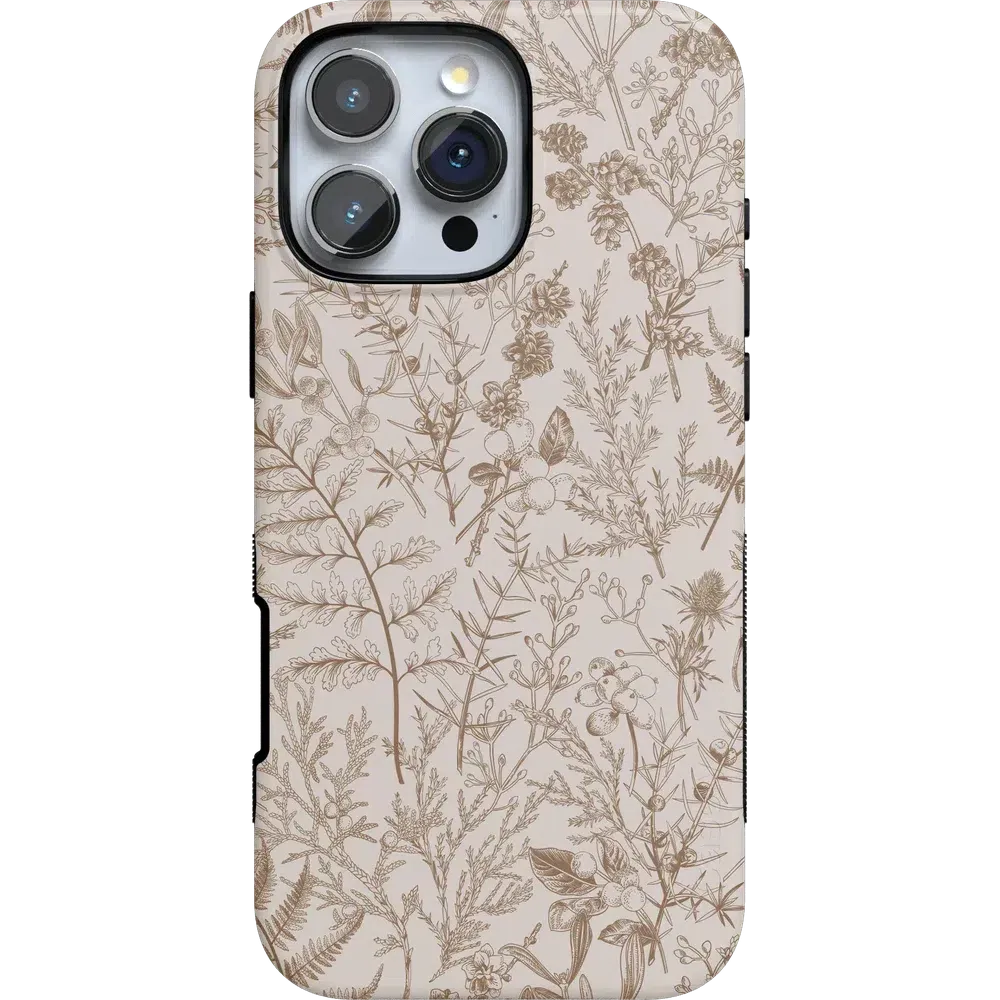 Beige Garden | Neutral Floral Case