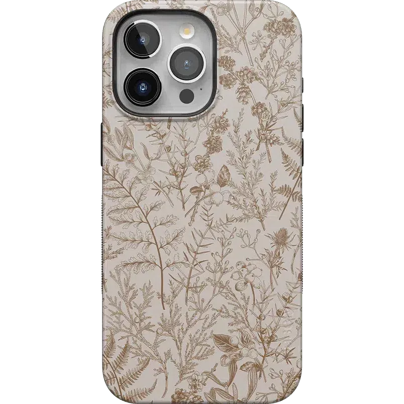 Beige Garden | Neutral Floral Case