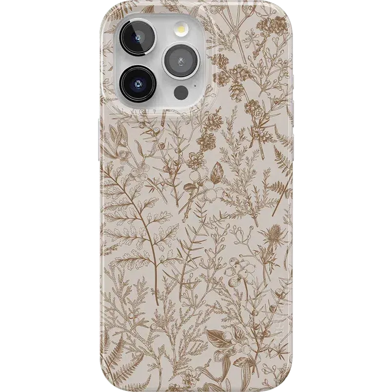Beige Garden | Neutral Floral Case