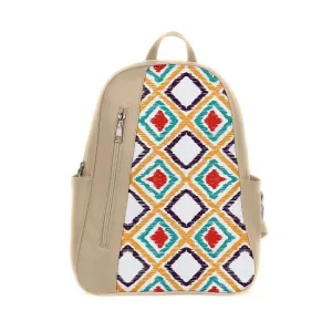 Beige Mixed Backpack Pixely