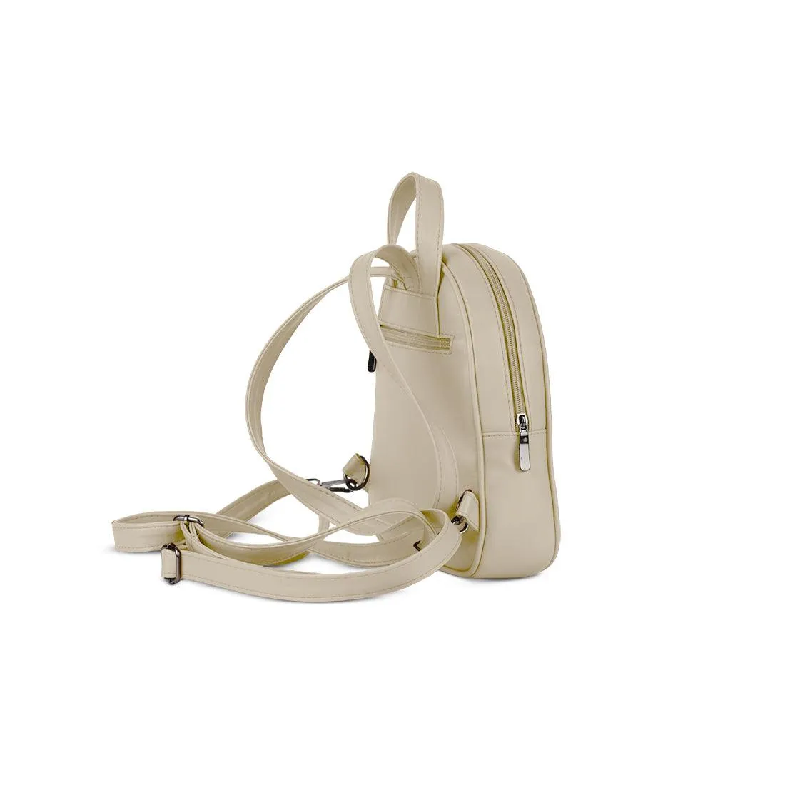 Beige O Mini Backpacks Dolphin Art