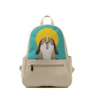Beige Vivid Backpack Be Famous