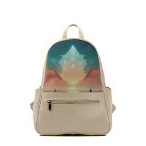 Beige Vivid Backpack Cloudy Mountain