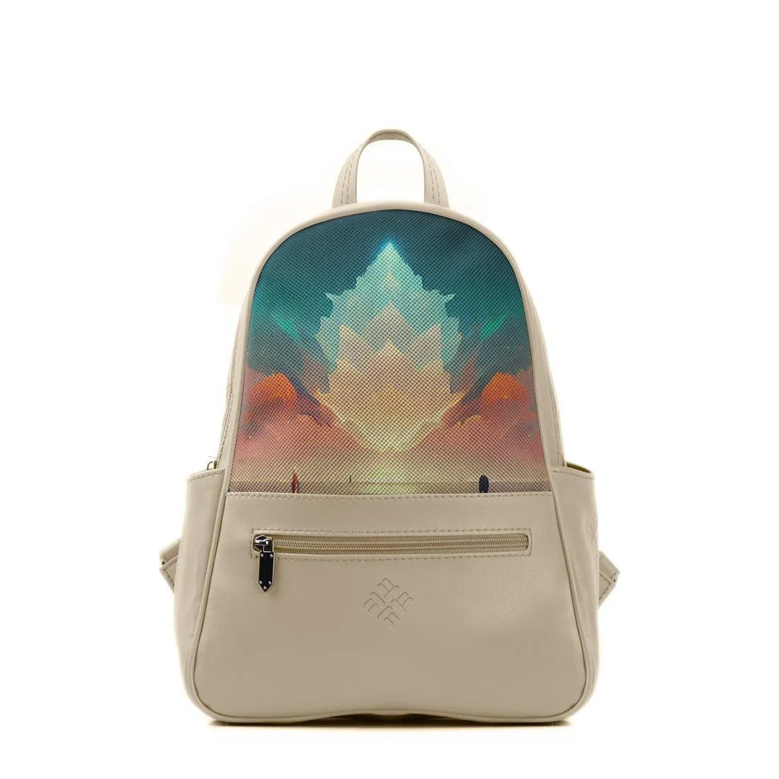 Beige Vivid Backpack Cloudy Mountain