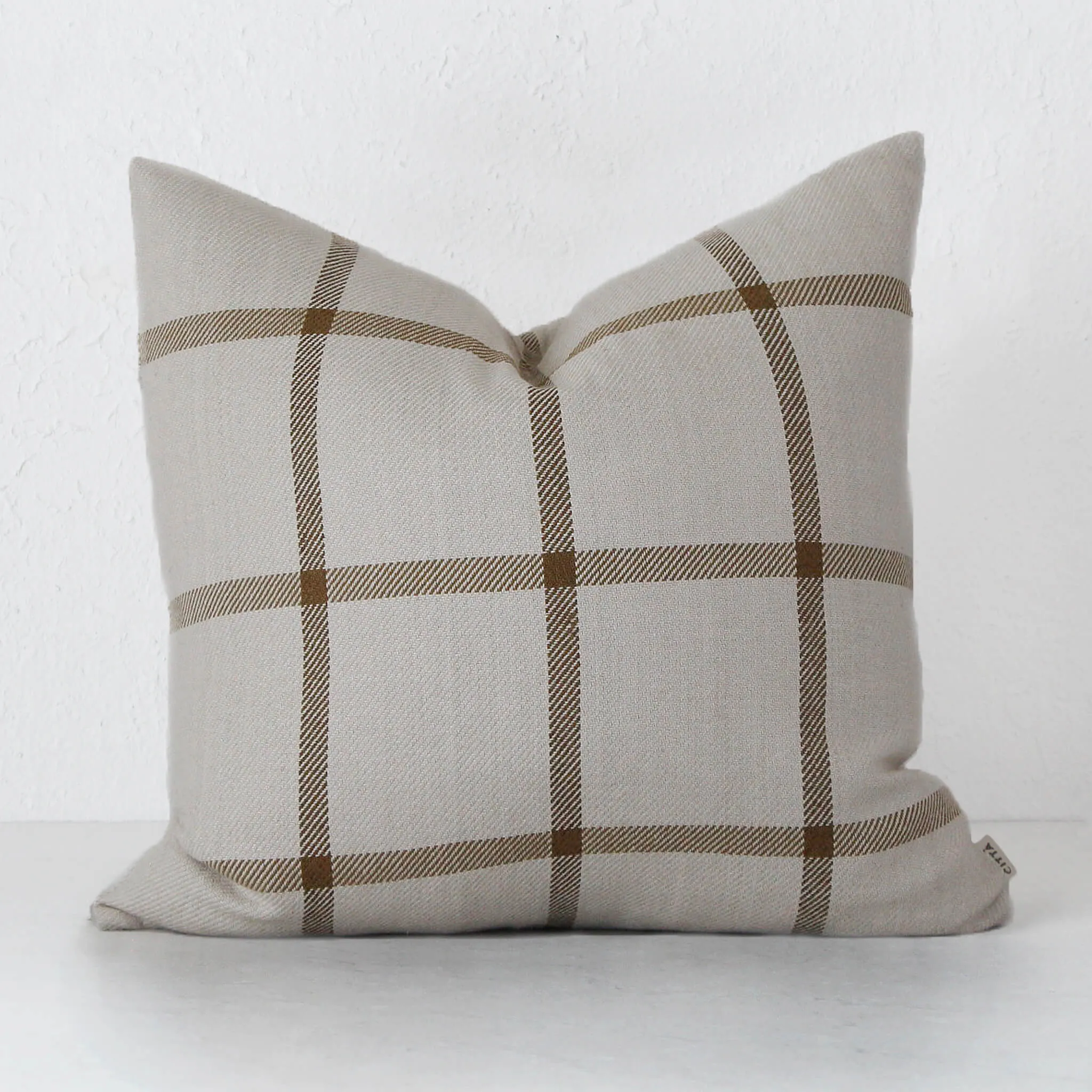 BENTO WOVEN CUSHION | 50 x 50 | NATURAL   BRONZE