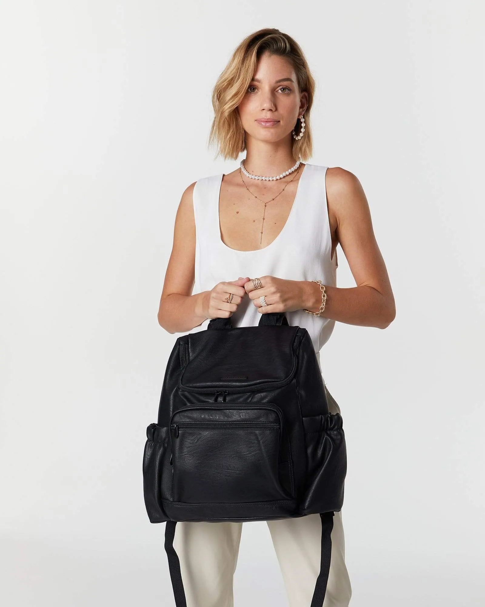 Black Baby Bag Backpack