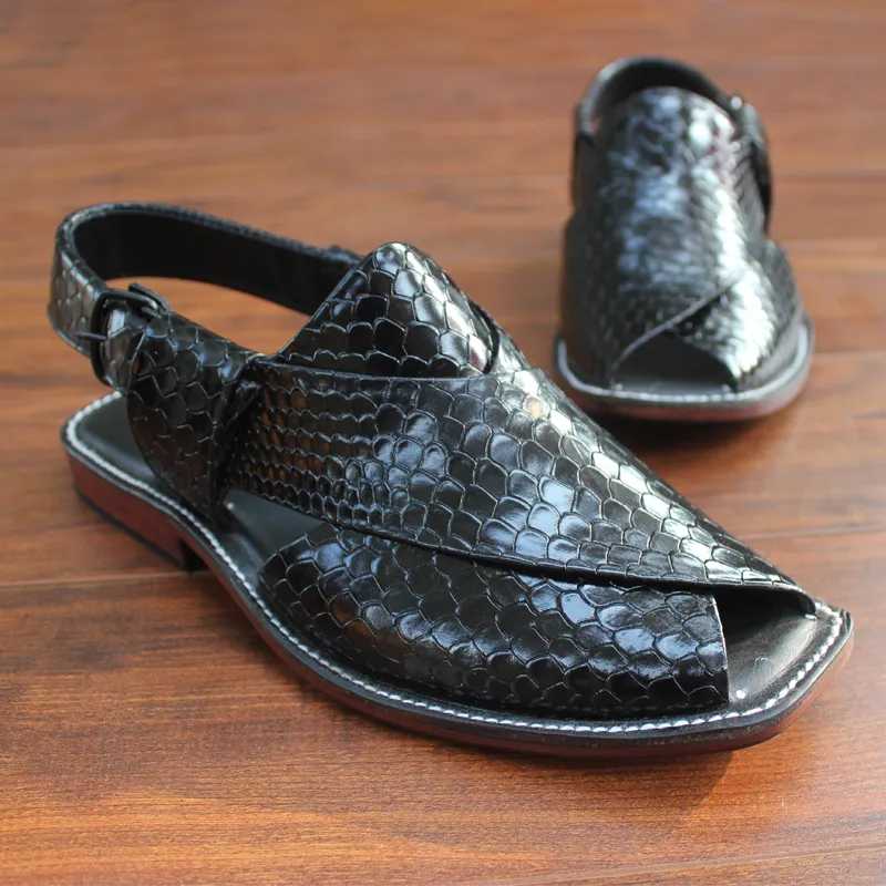 Black Stylish Peshawari for Men
