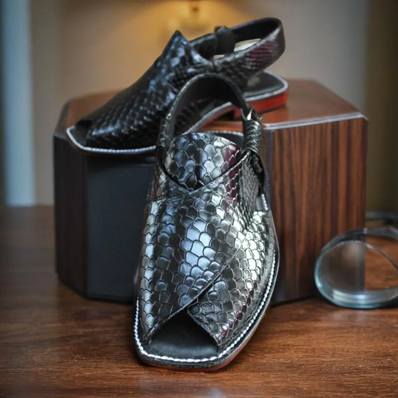 Black Stylish Peshawari for Men