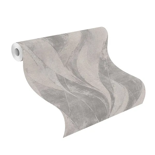 Blake Sterling Leaf Wallpaper from Concrete Advantage Collection