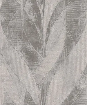 Blake Sterling Leaf Wallpaper from Concrete Advantage Collection