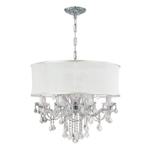 Brentwood 12 Light Smooth Shade Polished Chrome Chandelier