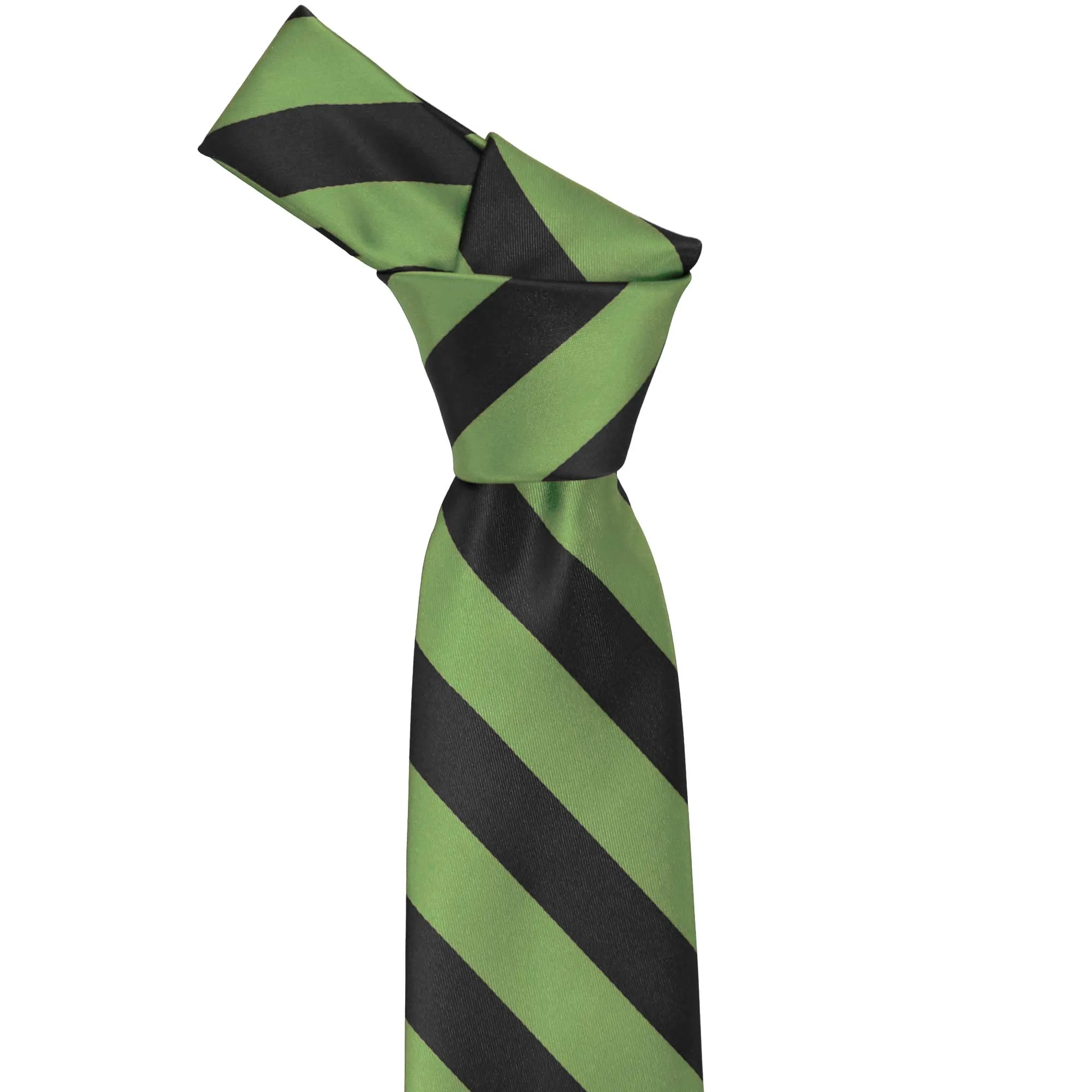 Bridal Clover and Black Striped Tie