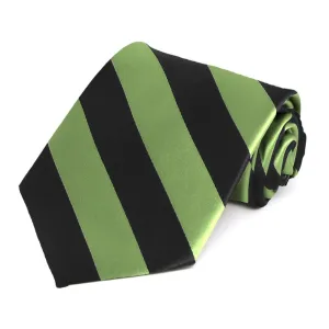 Bridal Clover and Black Striped Tie