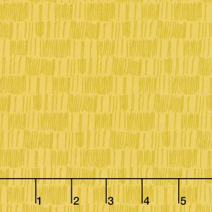 Century Rainbow - Hatched Stripe Sulfur Yardage