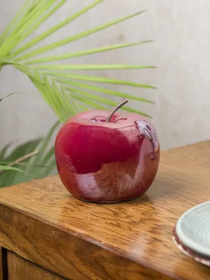 Ceramic Apple sculpture - Red, Décor Ornament