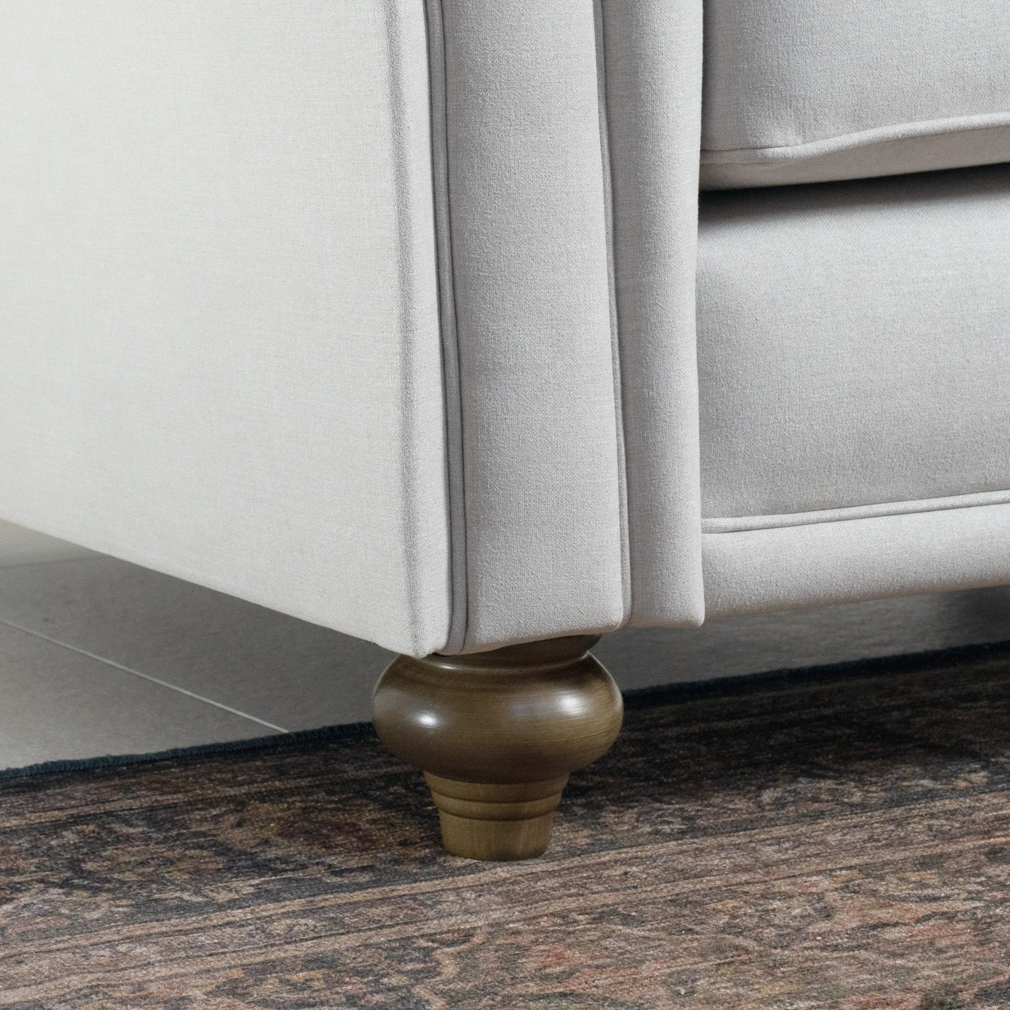 Chesterfield 3 Seat Sofa in Warm Grey