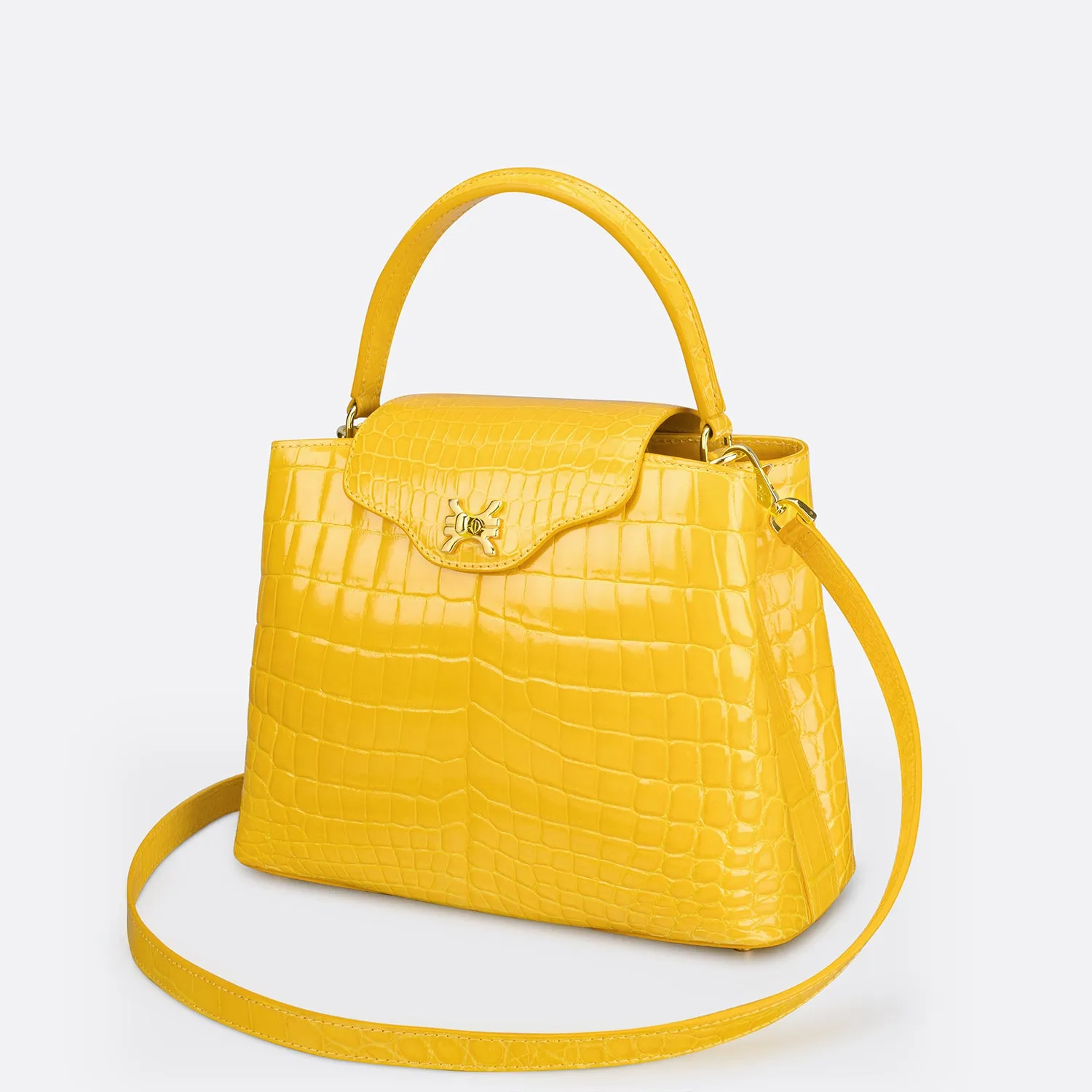 CREST FLAP HANDBAG