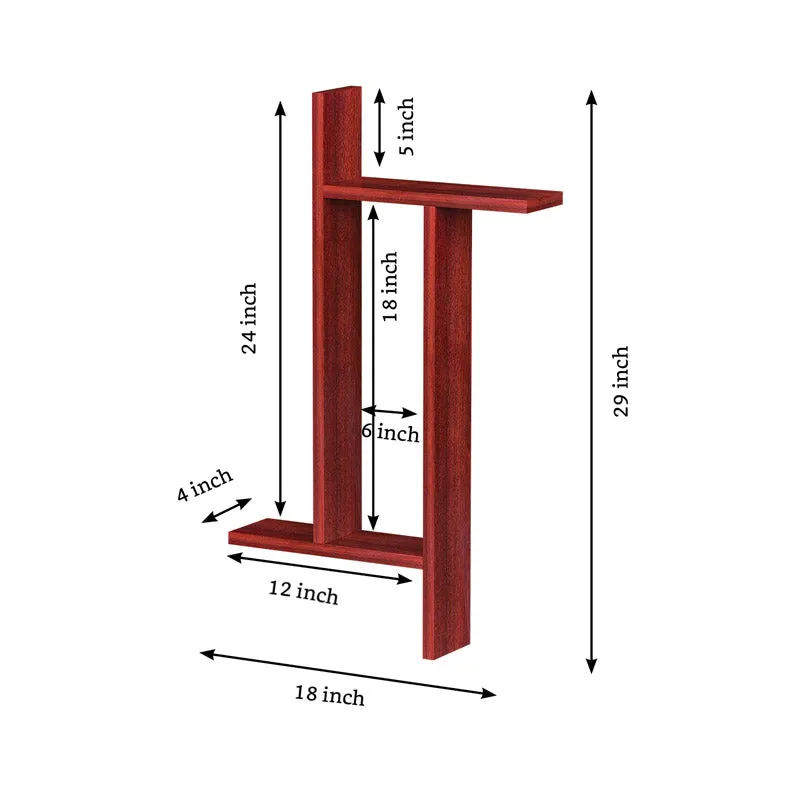 Desmia Wall Shelf - Red