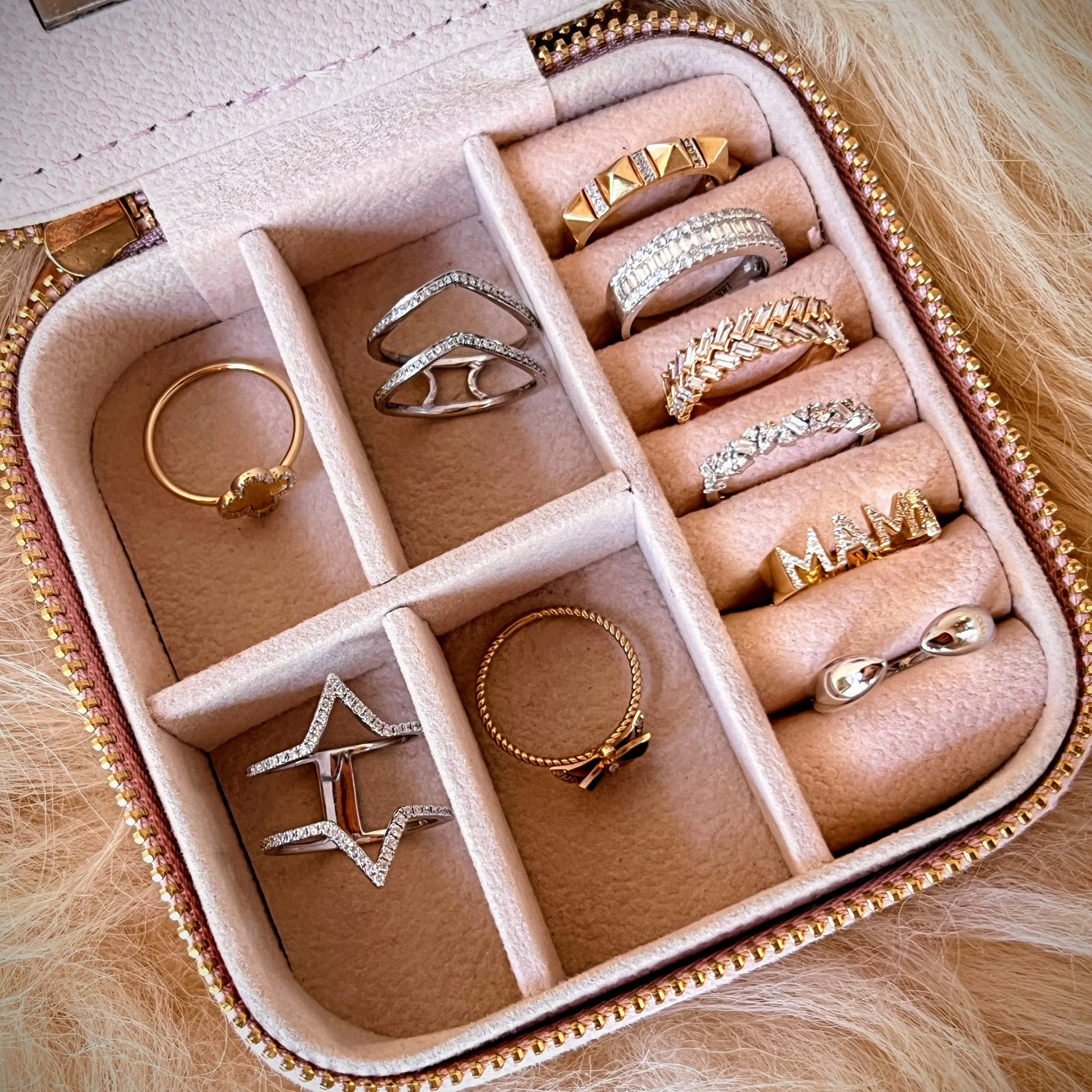 Double V Open Diamond Ring