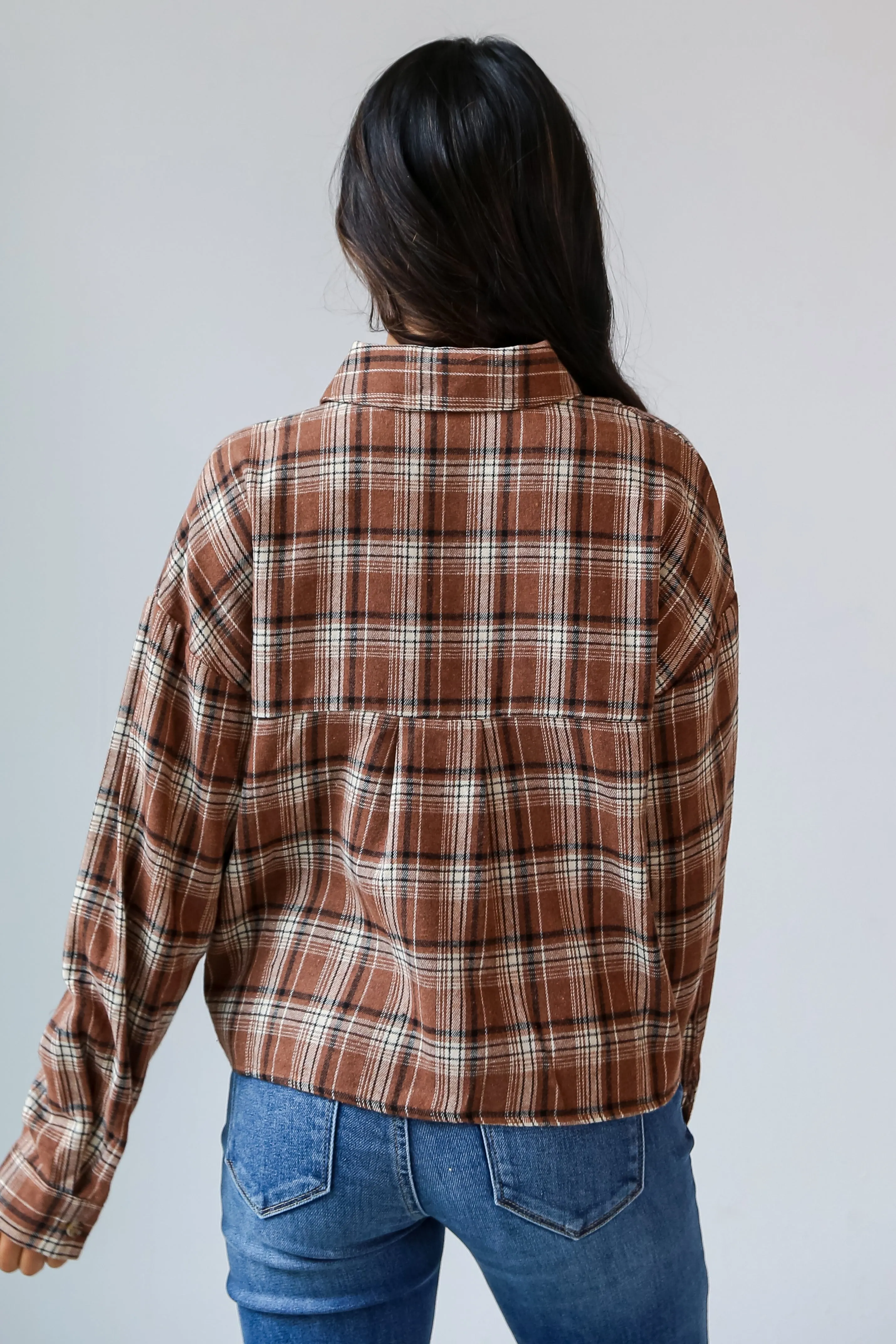 FINAL SALE - Heard About Us Brown Plaid Flannel