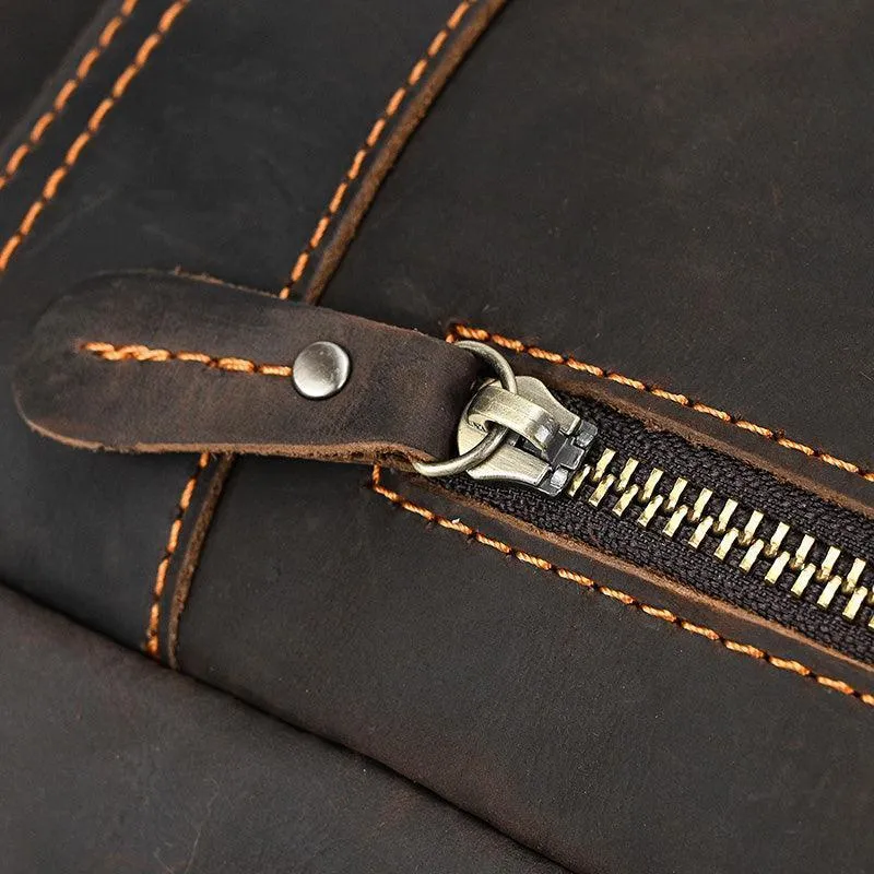 Genuine Leather Laptop Backpack Daypack Modern Design