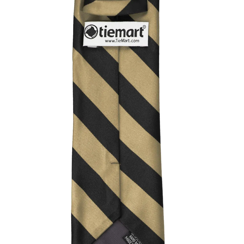 Golden Champagne and Black Striped Tie