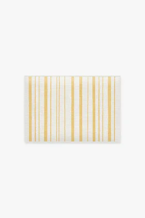 Harbor Stripe Yellow Bath Mat