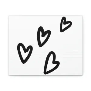 Hearts Stretched Canvas