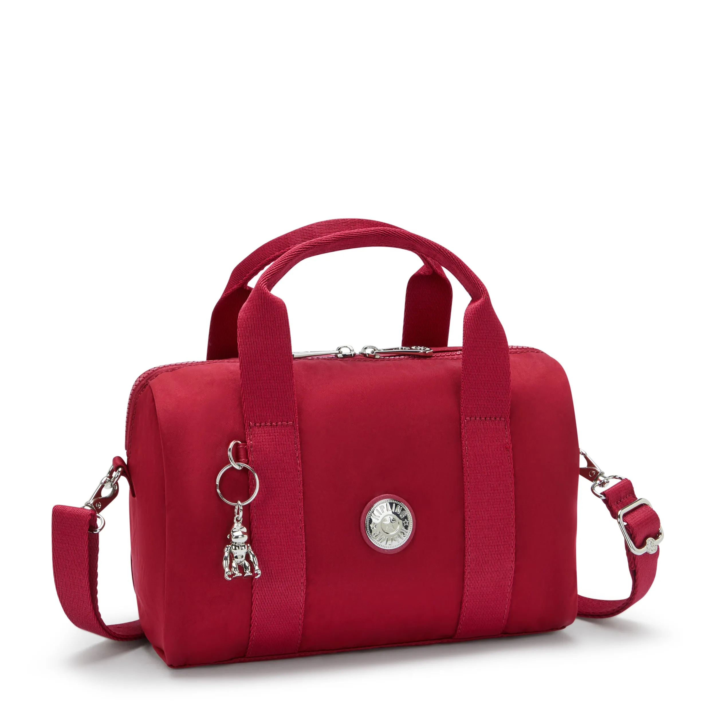 Kipling Bina M Red Red Wine Medium Handbag I7571-6SE