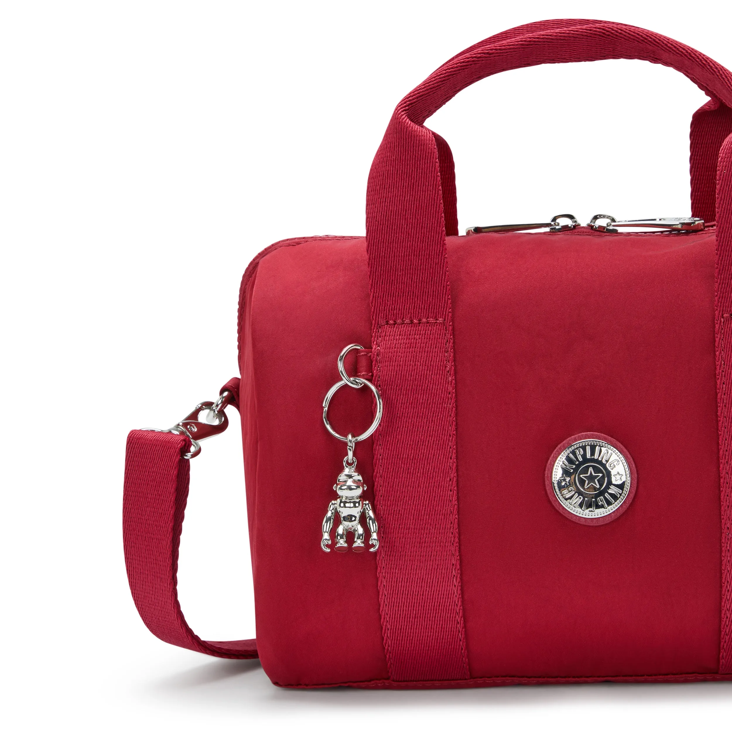 Kipling Bina M Red Red Wine Medium Handbag I7571-6SE