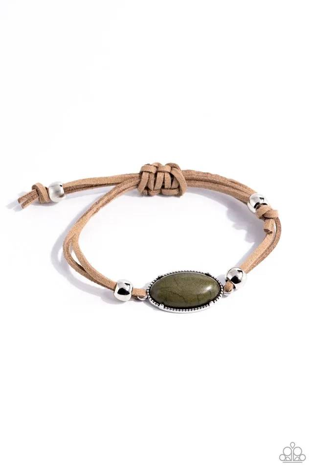 Paparazzi Bracelet ~ Desertscape Drive - Green