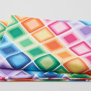 Pocketful of Sunshine - Large Squares Purple 2 Yard Cut