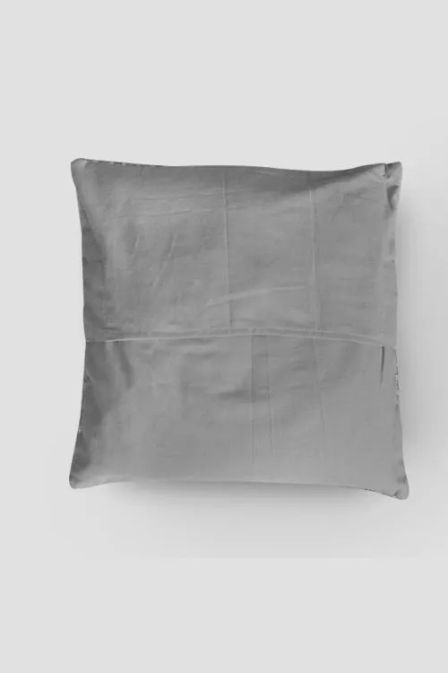 Poppies Chainstitch Embroidered Cushion Cover - Pastel