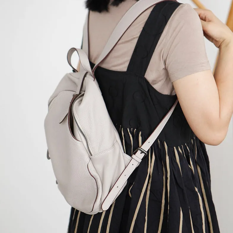 Small Ladies Leather Rucksack Stylish Backpacks For Women