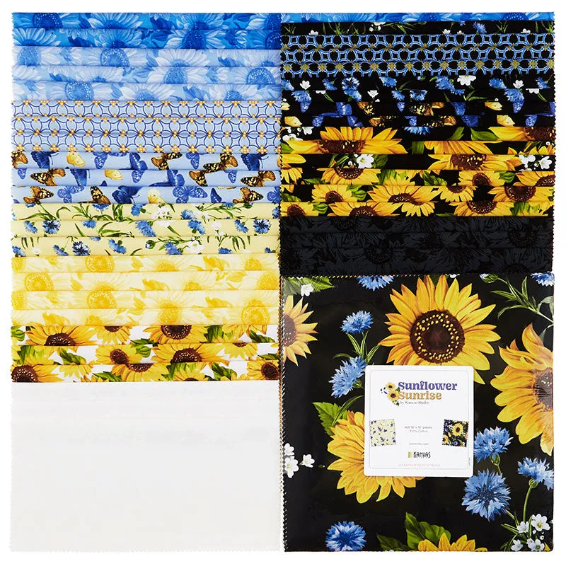 Sunflower Sunrise Favorites 10" Squares